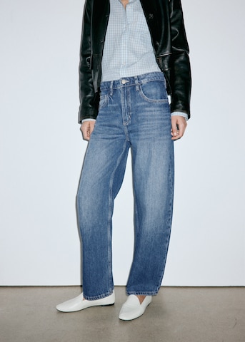 MANGO - Barrel Vaquero 'BET' en azul: frente