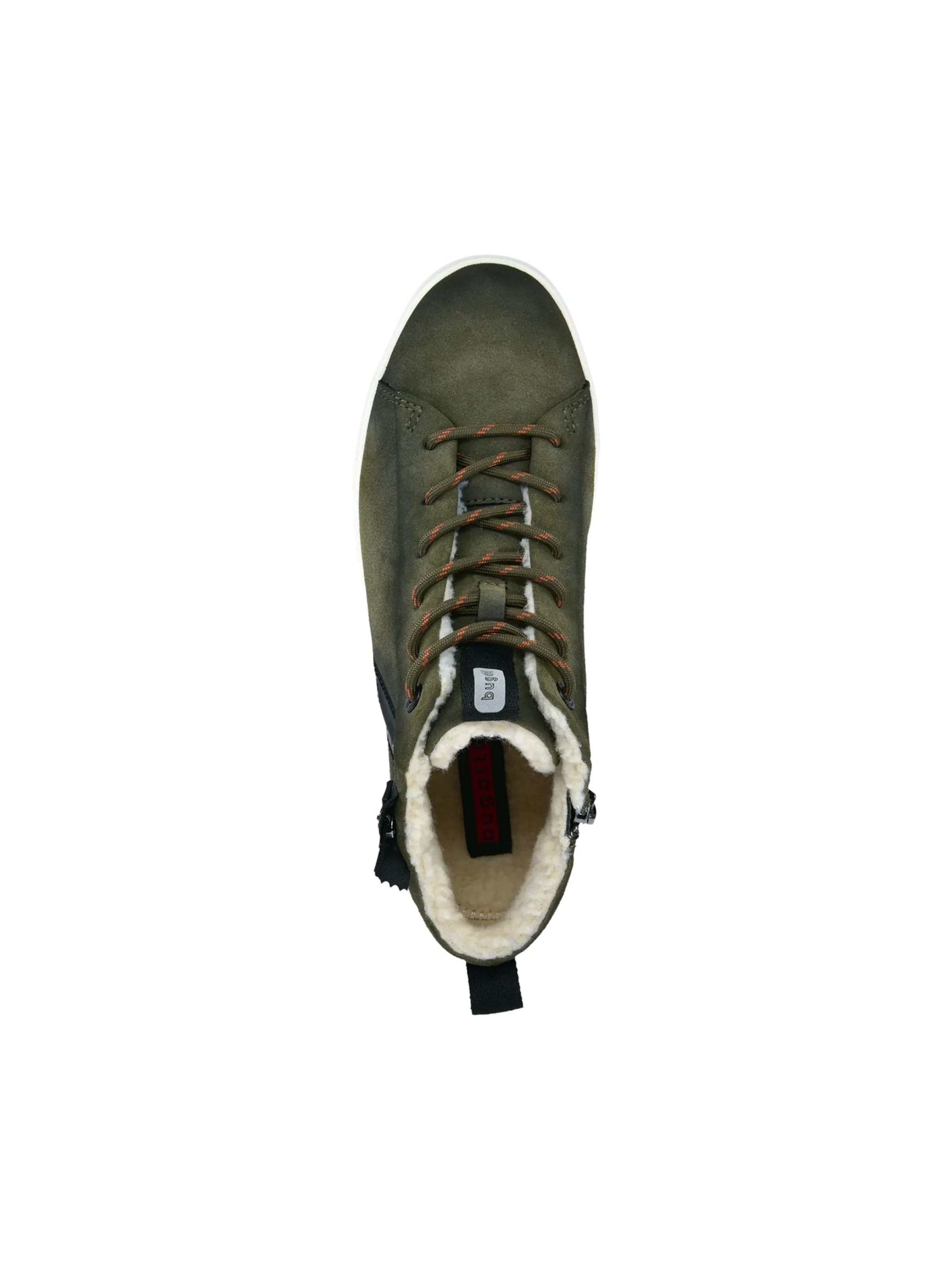 Boots stringati di bugatti in verde