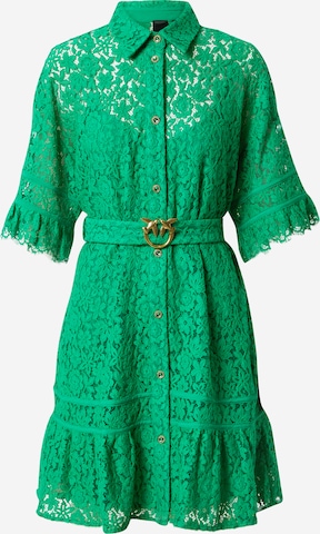 PINKO Shirt dress in Green: front