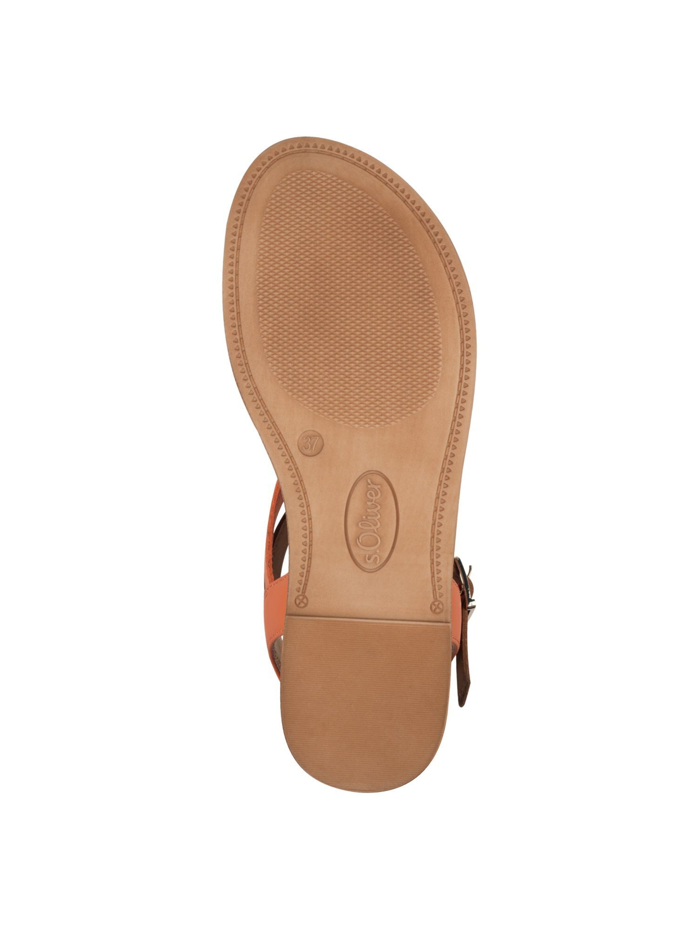 s.Oliver Strap Sandals in Orange
