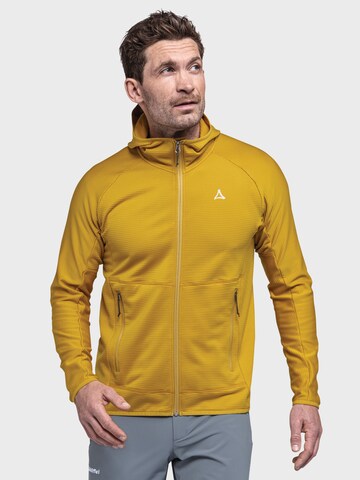 Schöffel Funktionele fleece-jas ' Hiking Fleece Hoody Style Cascata MNS ' in Geel: voorkant