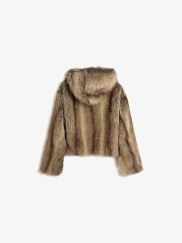 Bershka Winter Jacket in Brown