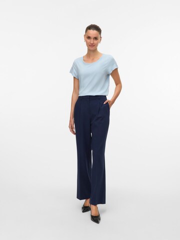 VERO MODA Wide leg Bandplooibroek 'VMUnika' in Blauw