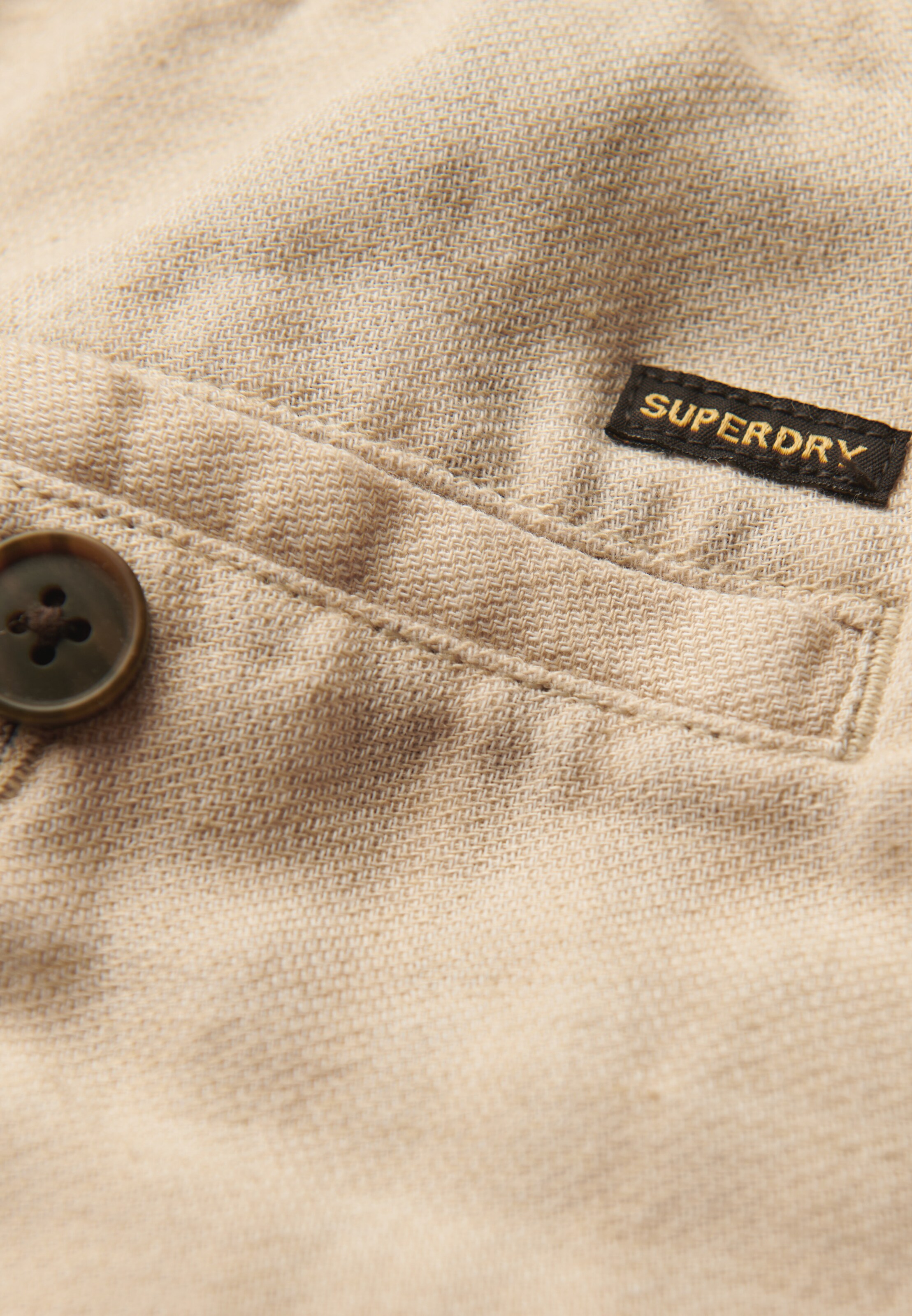 Superdry Regular Broek in Beige