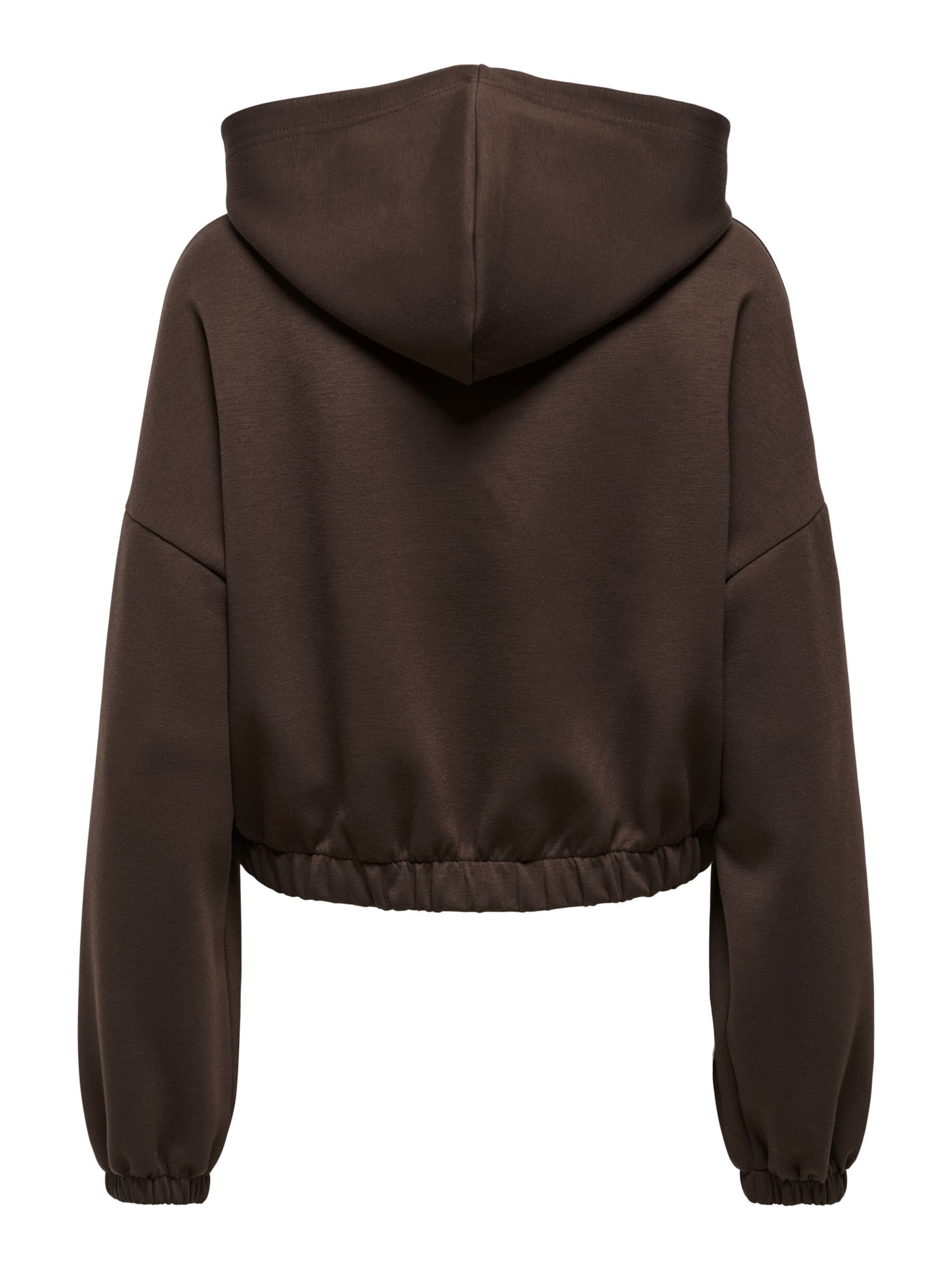 ONLY - Sudadera con cremallera 'ONLScarlett' en marrón