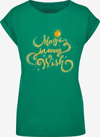 ABSOLUTE CULT Shirt 'Wish - Magic In Every Wish' in Groen: voorkant