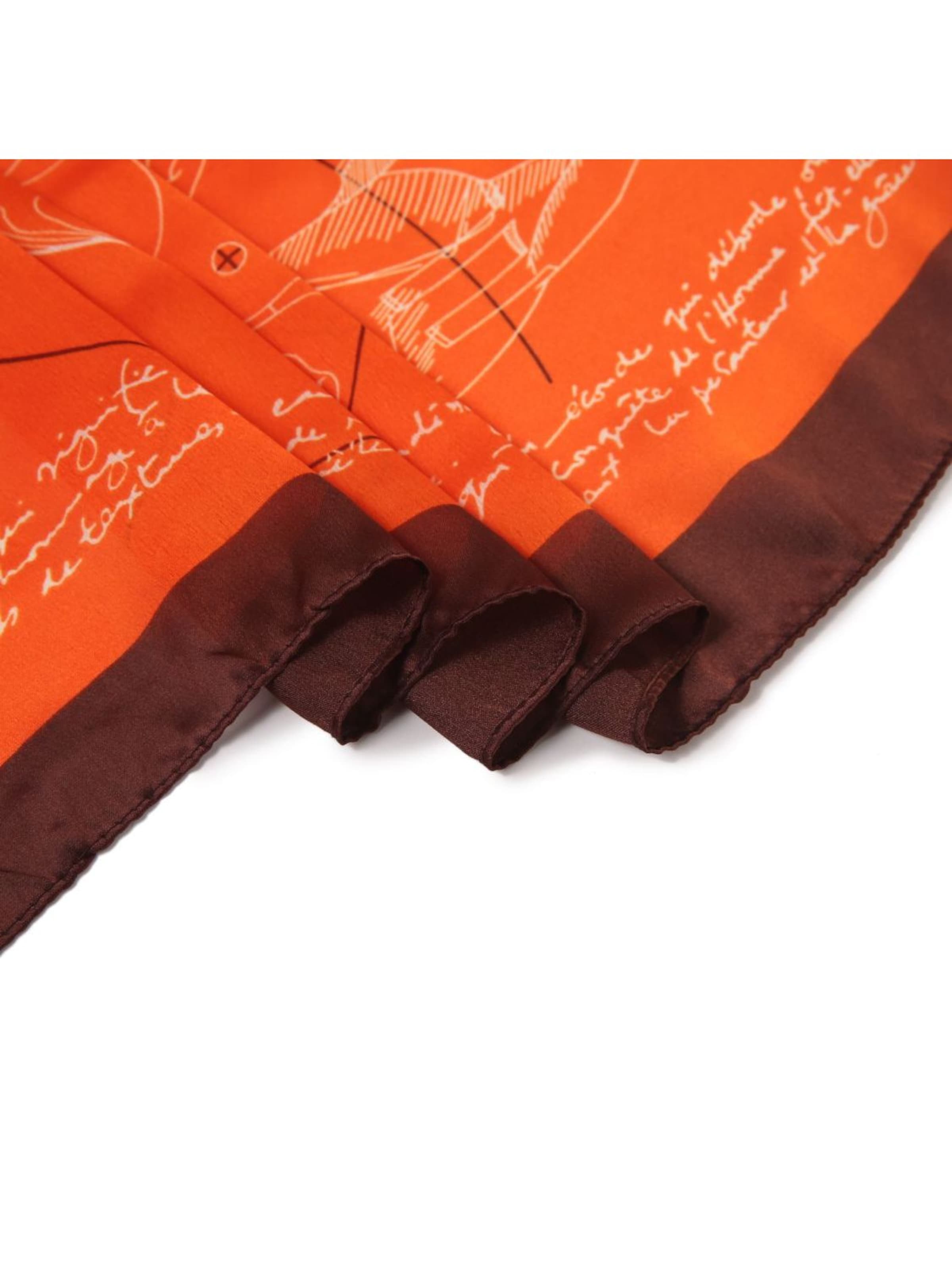 Écharpe 'Etole de Soie Winged Florina' alberto cabale en orange