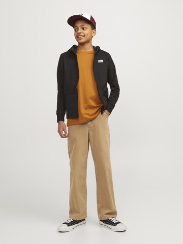 Jack & Jones Junior Ohlapna forma Kavbojke 'Alex Carpenter' | rjava barva