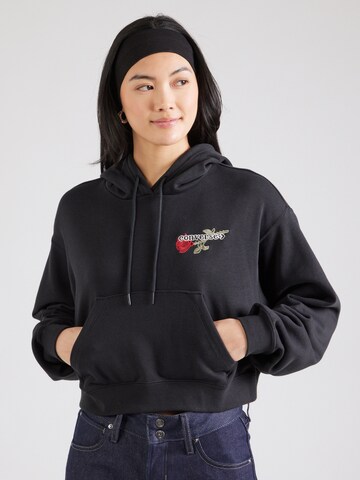 CONVERSE - Sudadera 'ESSENTIALS' en negro: frente