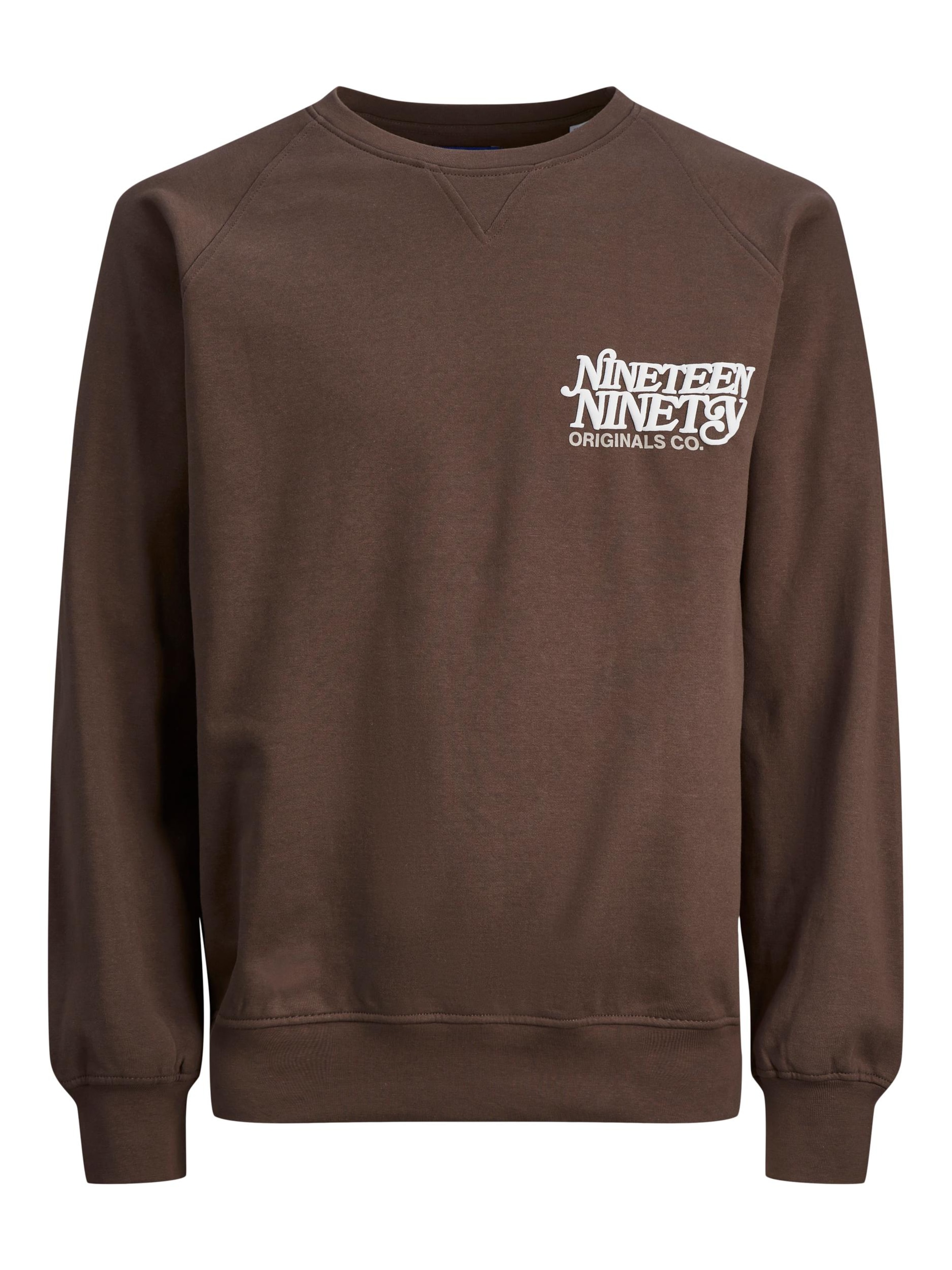 JACK & JONES Sweatshirt 'JORRedhook' in Brown: front