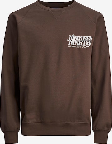 JACK & JONES Sweatshirt 'JORRedhook' in Brown: front