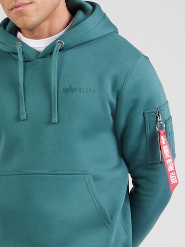 ALPHA INDUSTRIES Mikina 'Air Force' – zelená