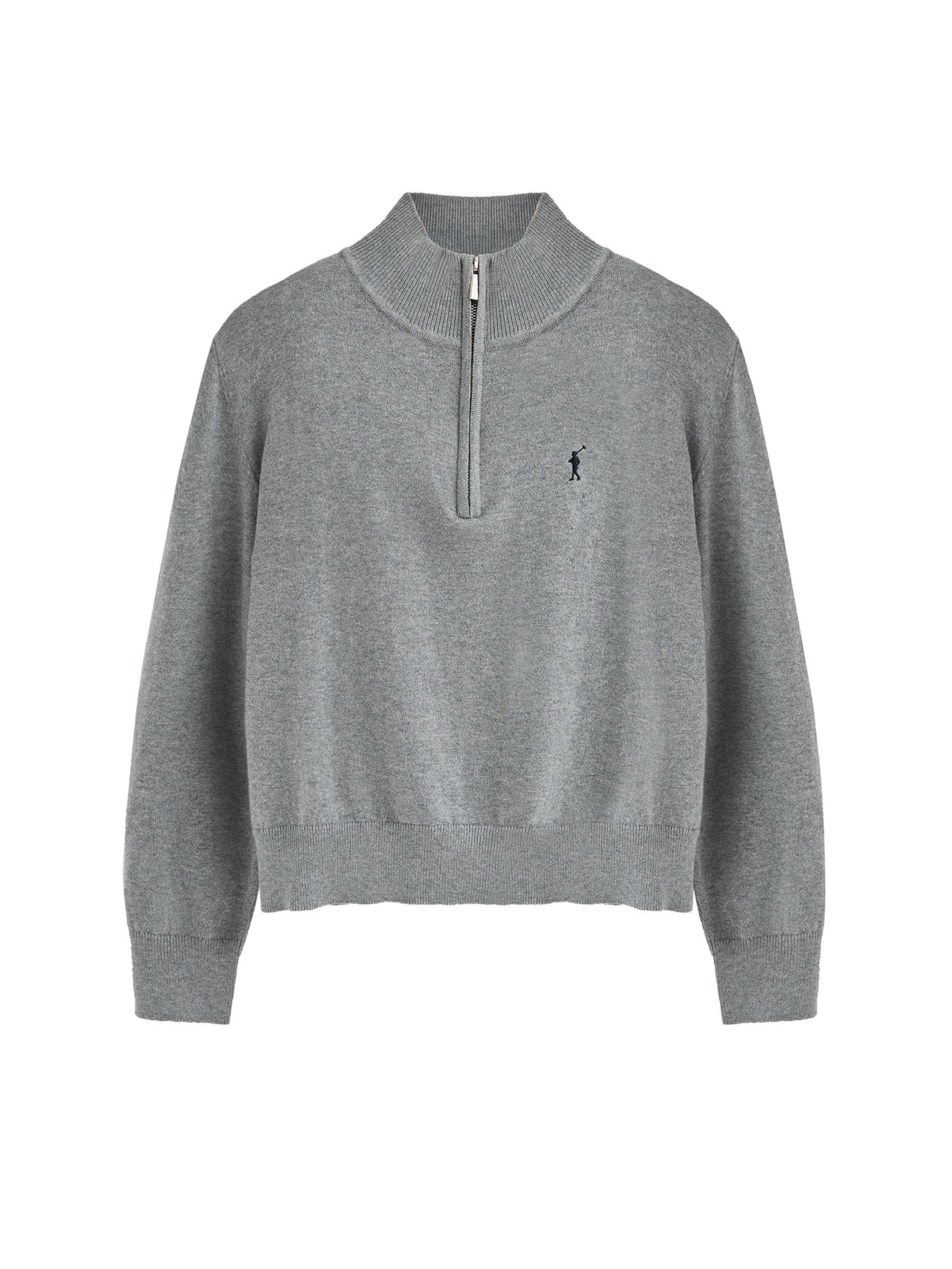 Polo Club Pullover in Grau: Vorderseite