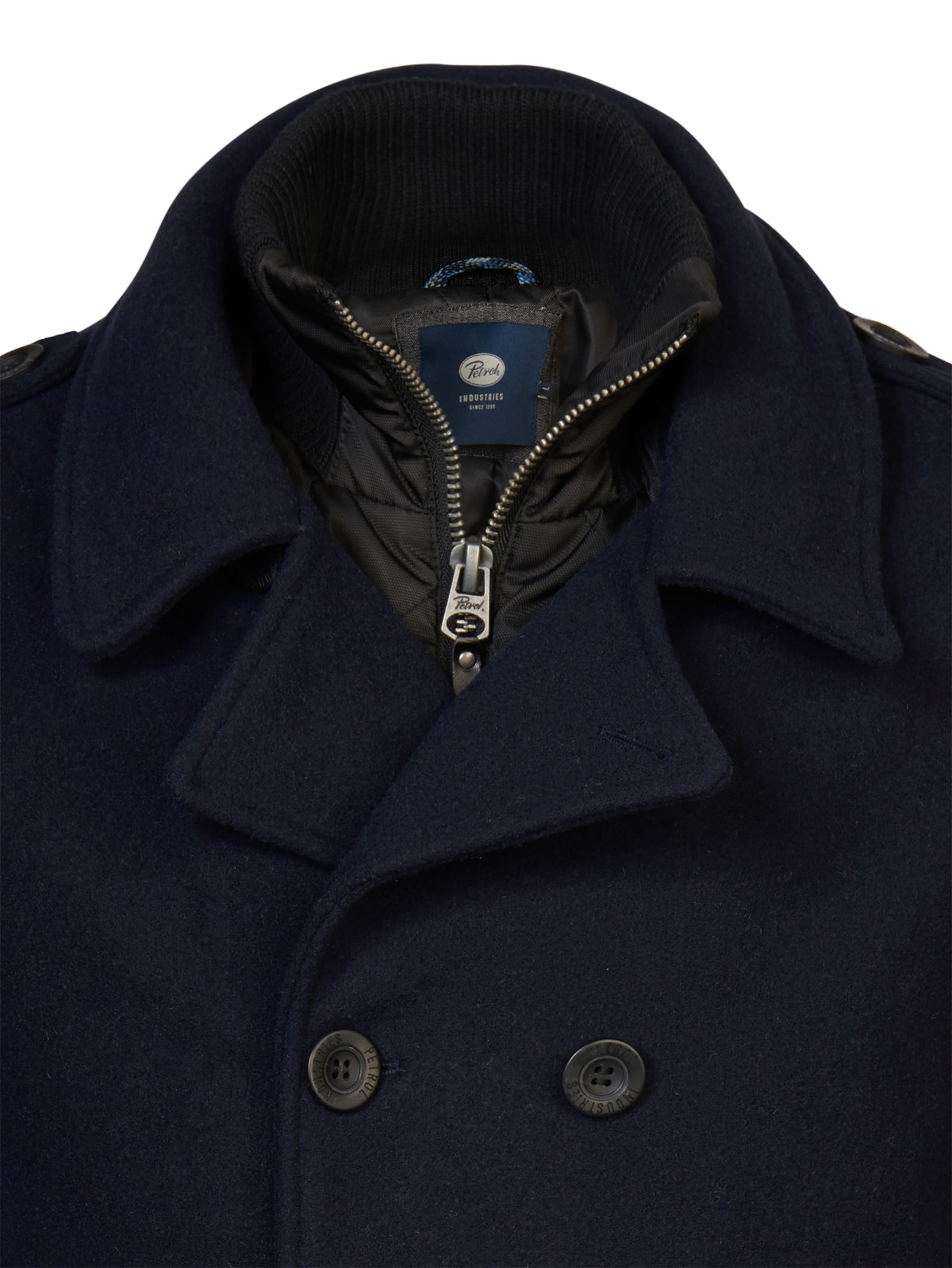 Petrol Industries Демисезонное пальто в Синий