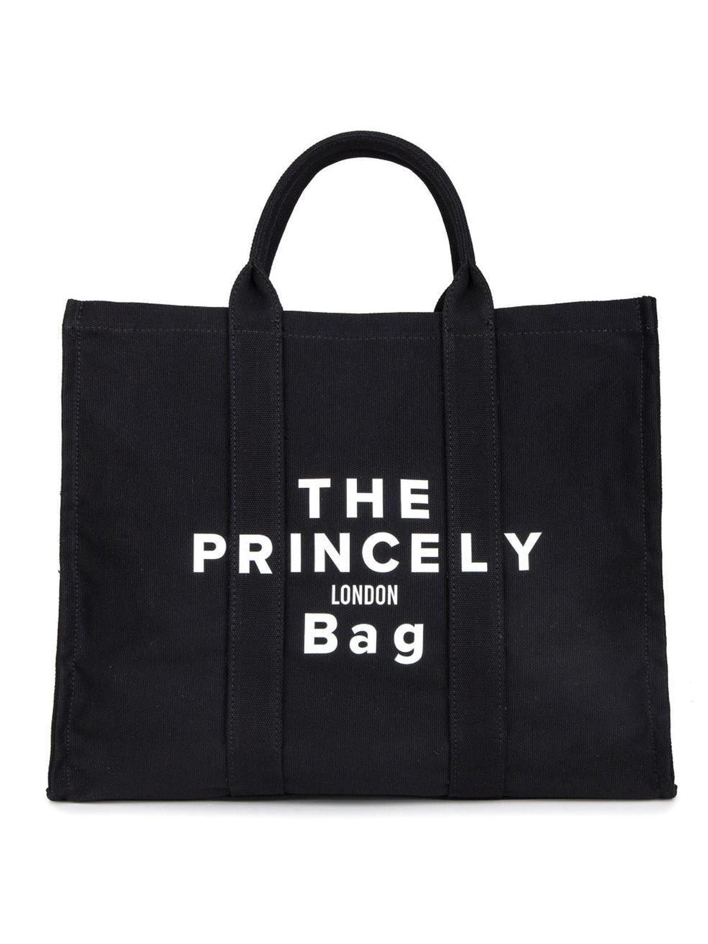 Princely London Strandtasche 'The Princely London Bag large (L)'‌‌‌‌‌‌‌‌‌‌ in Schwarz: Vorderseite