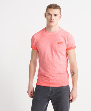 Superdry Regular Fit Shirt in Orange: Vorderseite