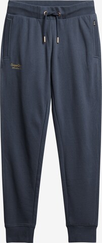 Superdry Broek 'Essential' in Blauw: voorkant