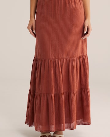 WE Fashion Spódnica w kolorze brązowy