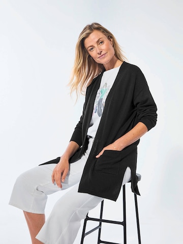 Goldner Gebreid vest in Zwart