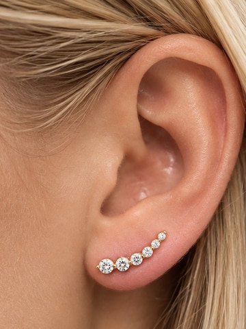 CHIVAL Earrings 'Crystal Curve' in Gold