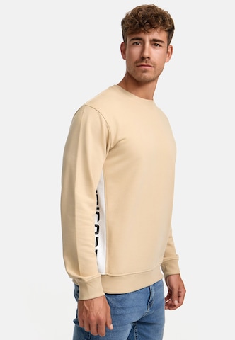INDICODE JEANS Sweatshirt 'Nilon' in Beige