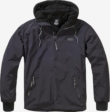 Brandit Between-season jacket 'Luke' in Black: front