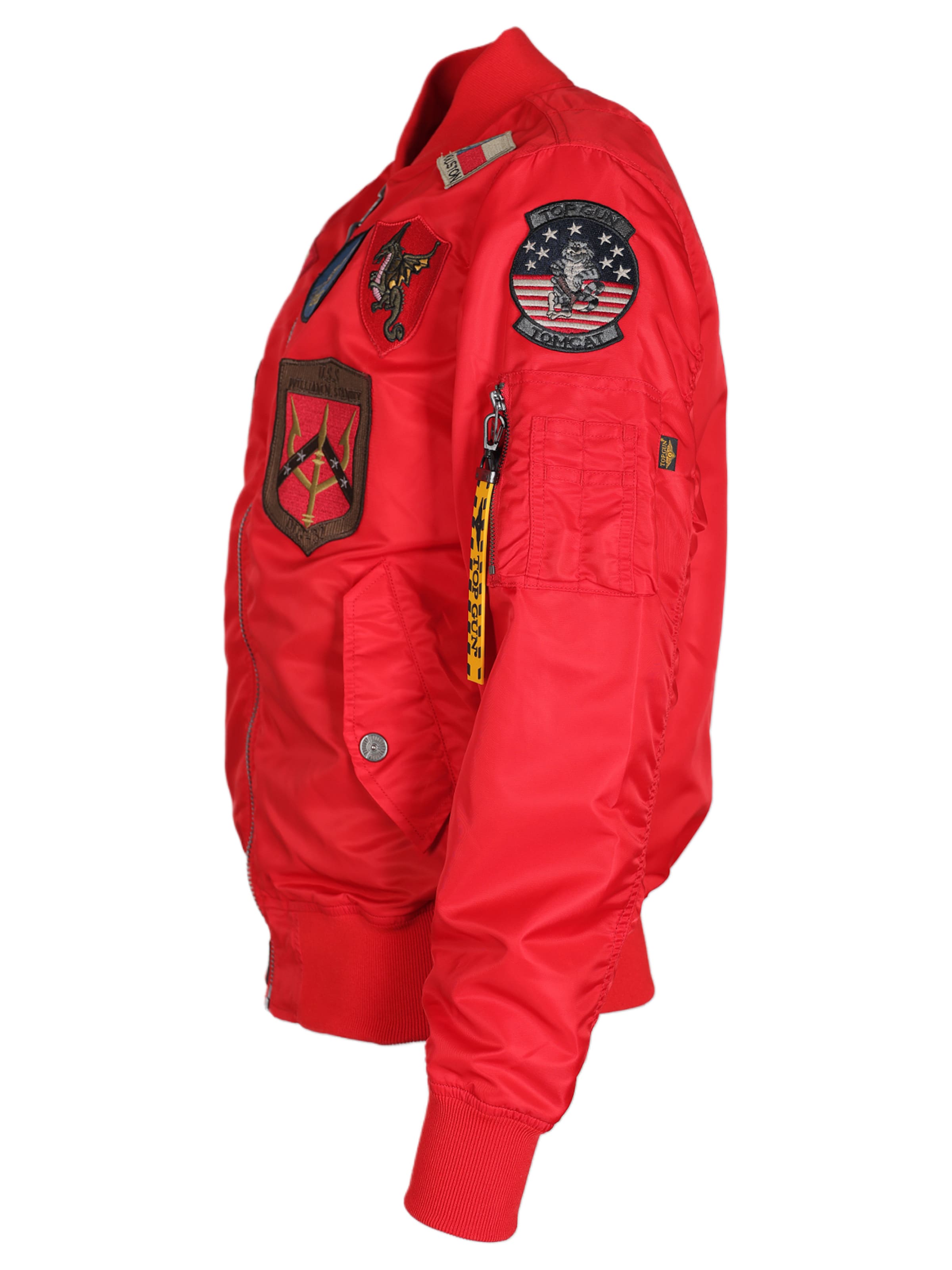 TOP GUN Jacke 'TG2024001' in Rot