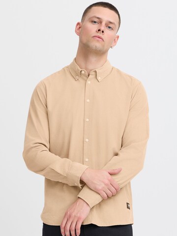 BLEND Regular fit Button Up Shirt in Beige: front