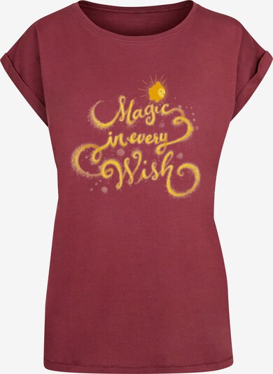 ABSOLUTE CULT T-shirt 'Wish - Magic In Every Wish' en jaune / orange / rouge cerise, Vue avec produit