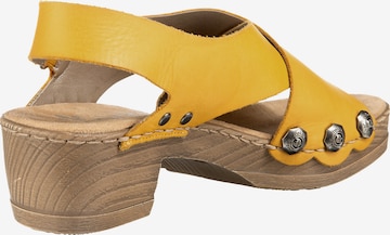 Rieker Sandały w kolorze żółty