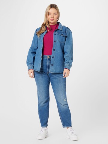 River Island Plus Regular Jeans 'CARRIE MOM' in Blue