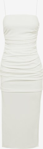 Tussah Klänning 'NELLIE' i vit: framsida
