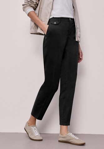 STREET ONE Slimfit Hose in Schwarz: Vorderseite