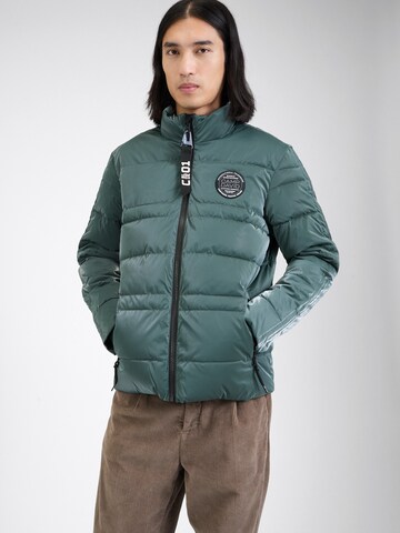CAMP DAVID Between-Season Jacket in Green: front