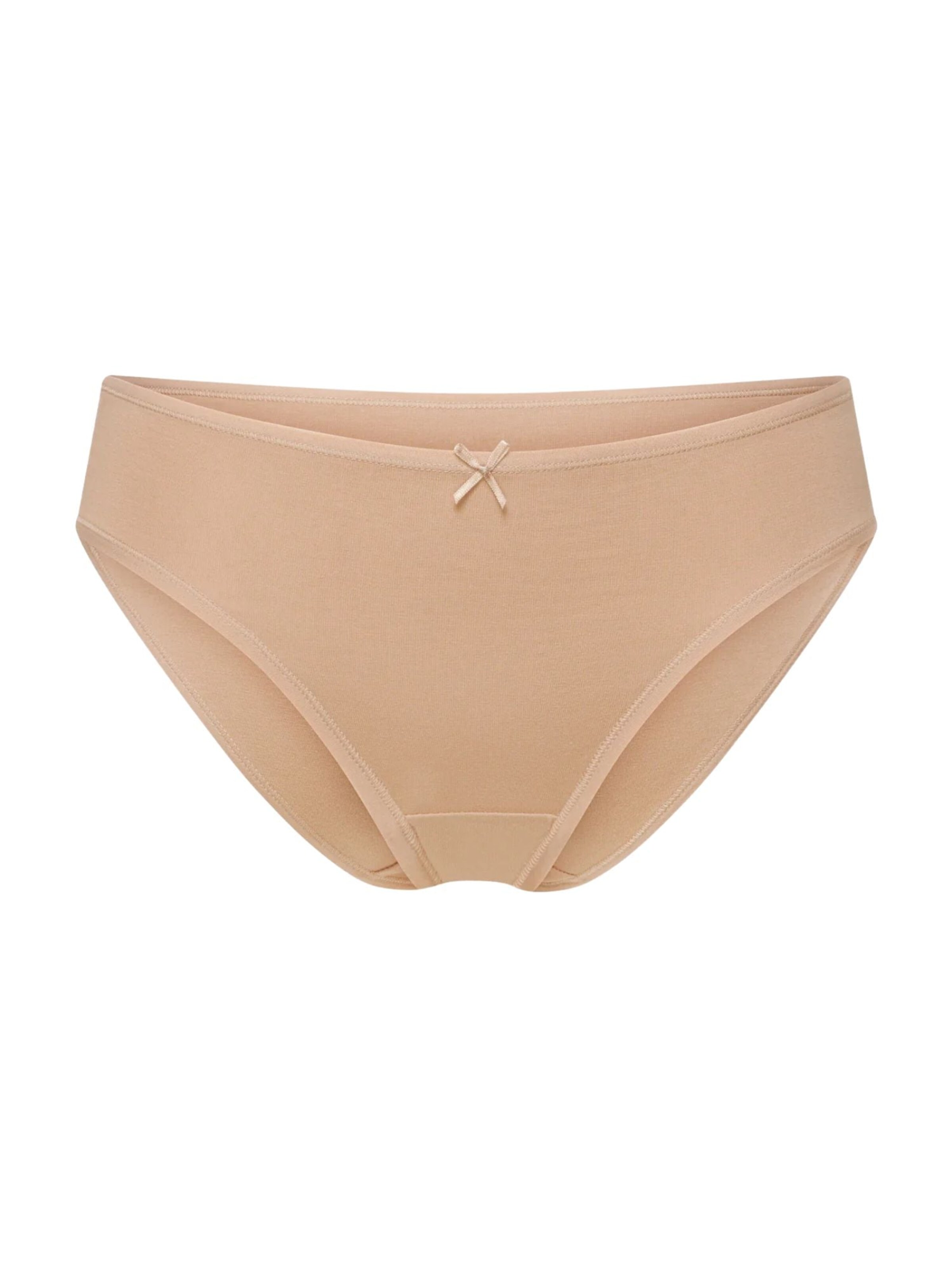 cfab (formerly creamy fabrics) Panty 'Basic Cotton Slip' in Beige: front