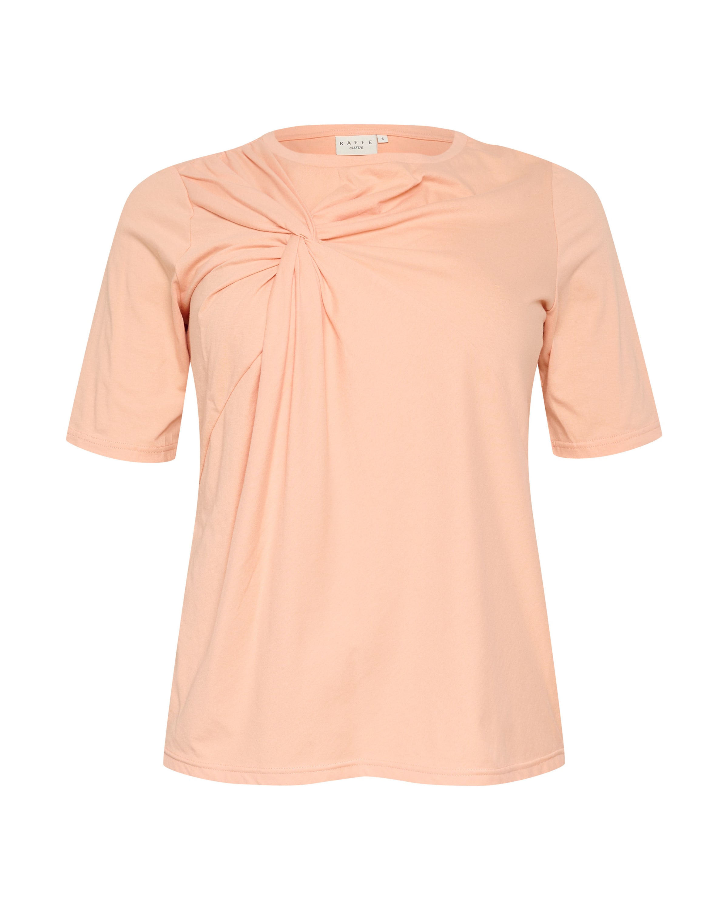 T-shirt 'Eloisa' KAFFE CURVE en orange : devant