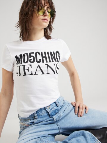 Moschino Jeans Koszulka w kolorze biały