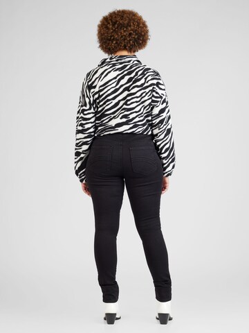 ONLY Curve Slimfit Jeans 'ROYAL' in Zwart
