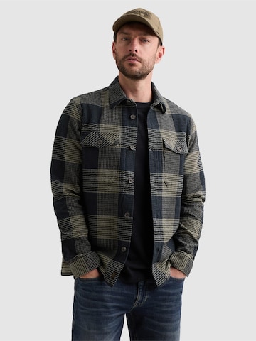 Coupe regular Chemise 'Overshirt with large check pattern and chest pockets' PME Legend en bleu : devant