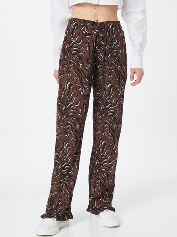 Pantalon de pyjama Envii en marron : devant