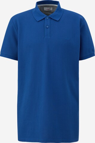 s.Oliver Men Tall Sizes Shirt in Blue: front