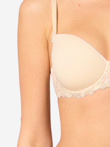 Simone Perele T-shirt Bra 'Délice' in Beige