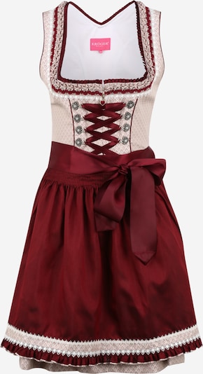Krüger Madl Dirndl in Dusky pink / Red / White, Item view