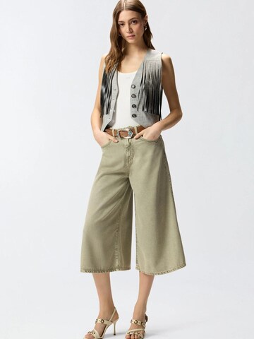 PINKO Top 'PINKO CALCOLATORE CANOTTIERA COSTINA COTONE LOGO METAL canotta' in White