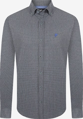 DENIM CULTURE Regular fit Button Up Shirt 'Sezar' in Grey: front