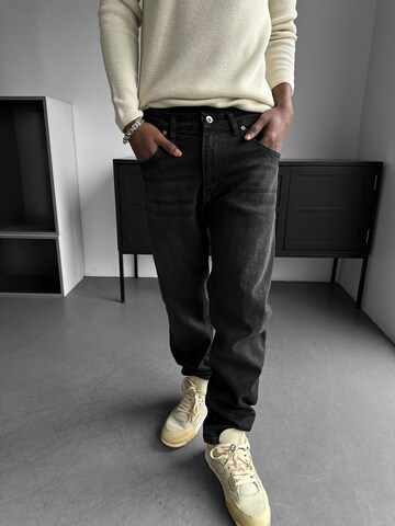 Kleidermafia - regular Vaquero 'Regular Fit Jeans  - Black' en negro: frente