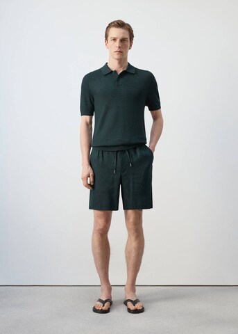 MANGO MAN Poloshirt 'Talaia' in Grün