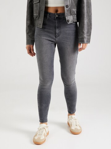 TOPSHOP Скинни Джинсы 'Jamie' в Черный: спереди