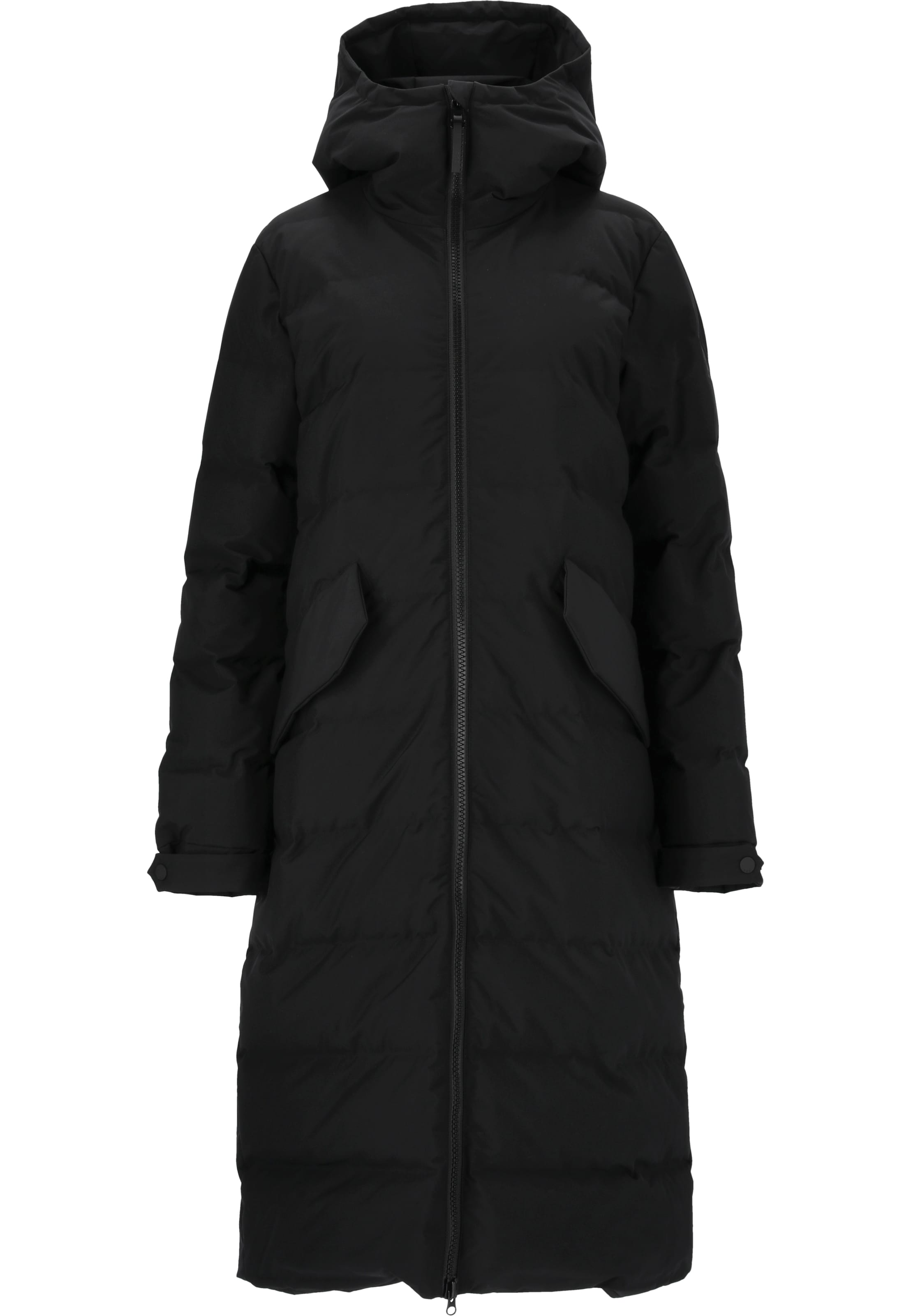 SOS Wintermantel 'Vars' in Zwart: voorkant