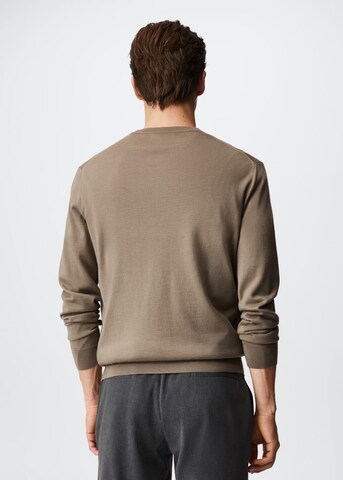 MANGO MAN Pullover 'Willy' in Braun